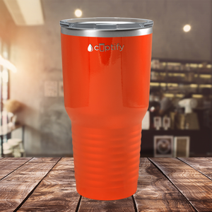 Orange Gloss 30oz Stainless Steel Tumbler