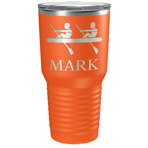 Personalized Crew Silhouette Laser Engraved on Stainless Steel Crew Tumbler