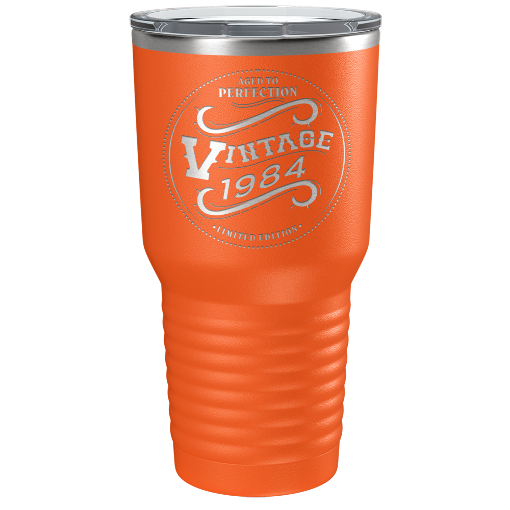1984 Aged to Perfection Vintage 37th on Stainless Steel Tumbler