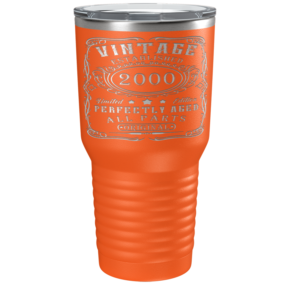 2000 Vintage Perfectly Aged 21st on Stainless Steel Tumbler