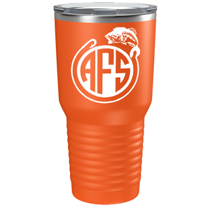 Monogram Fishing on Stainless Steel Fishing Tumbler