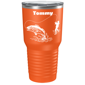 Personalized Fishing on Stainless Steel Fishing Tumbler