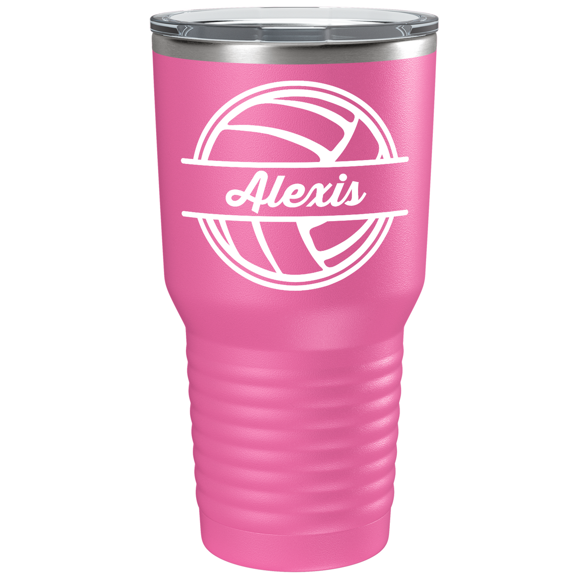 Personalized Volleyball on Stainless Steel Volleyball Tumbler