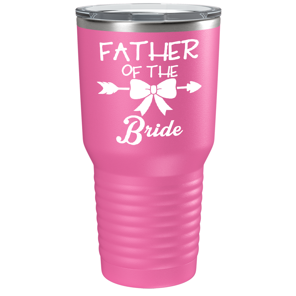 Father of the Bride on Stainless Steel Bridal Tumbler