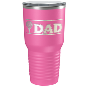 Golf Dad with Golf Ball Laser Engraved on Stainless Steel Golf Tumbler