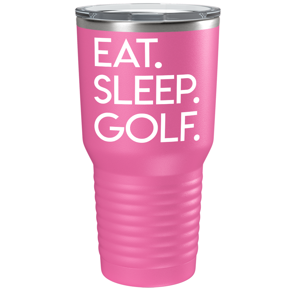 Eat Sleep Golf on Stainless Steel Golf Tumbler