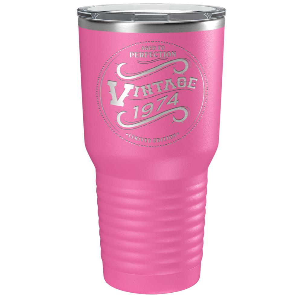 1974 Aged to Perfection Vintage 47th on Stainless Steel Tumbler
