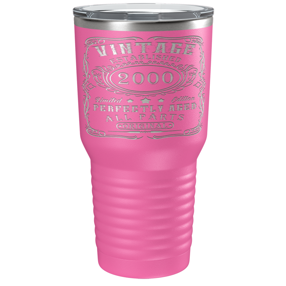 2000 Vintage Perfectly Aged 21st on Stainless Steel Tumbler