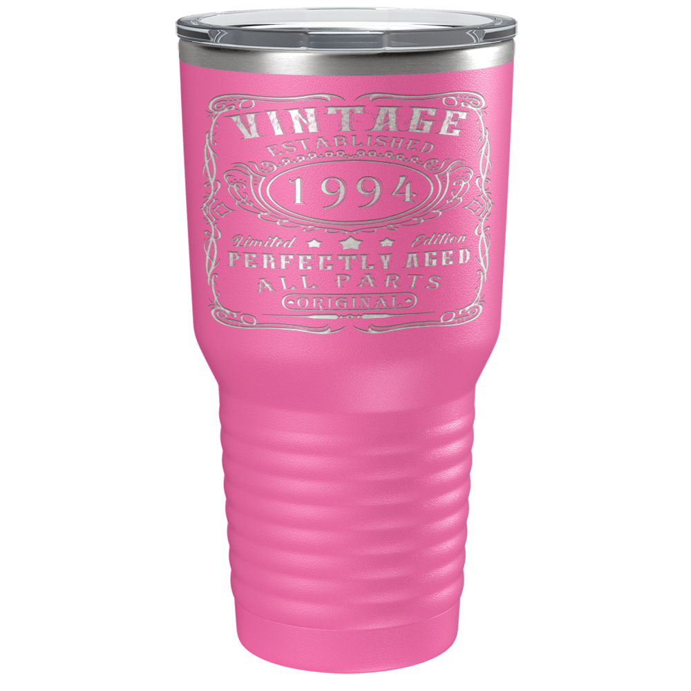1994 Vintage Perfectly Aged 27th on Stainless Steel Tumbler