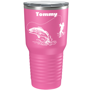 Personalized Fishing on Stainless Steel Fishing Tumbler