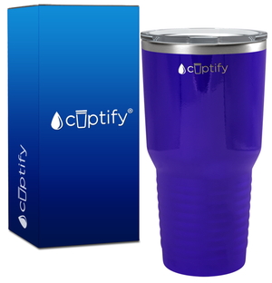 Purple Gloss 30oz Stainless Steel Tumbler