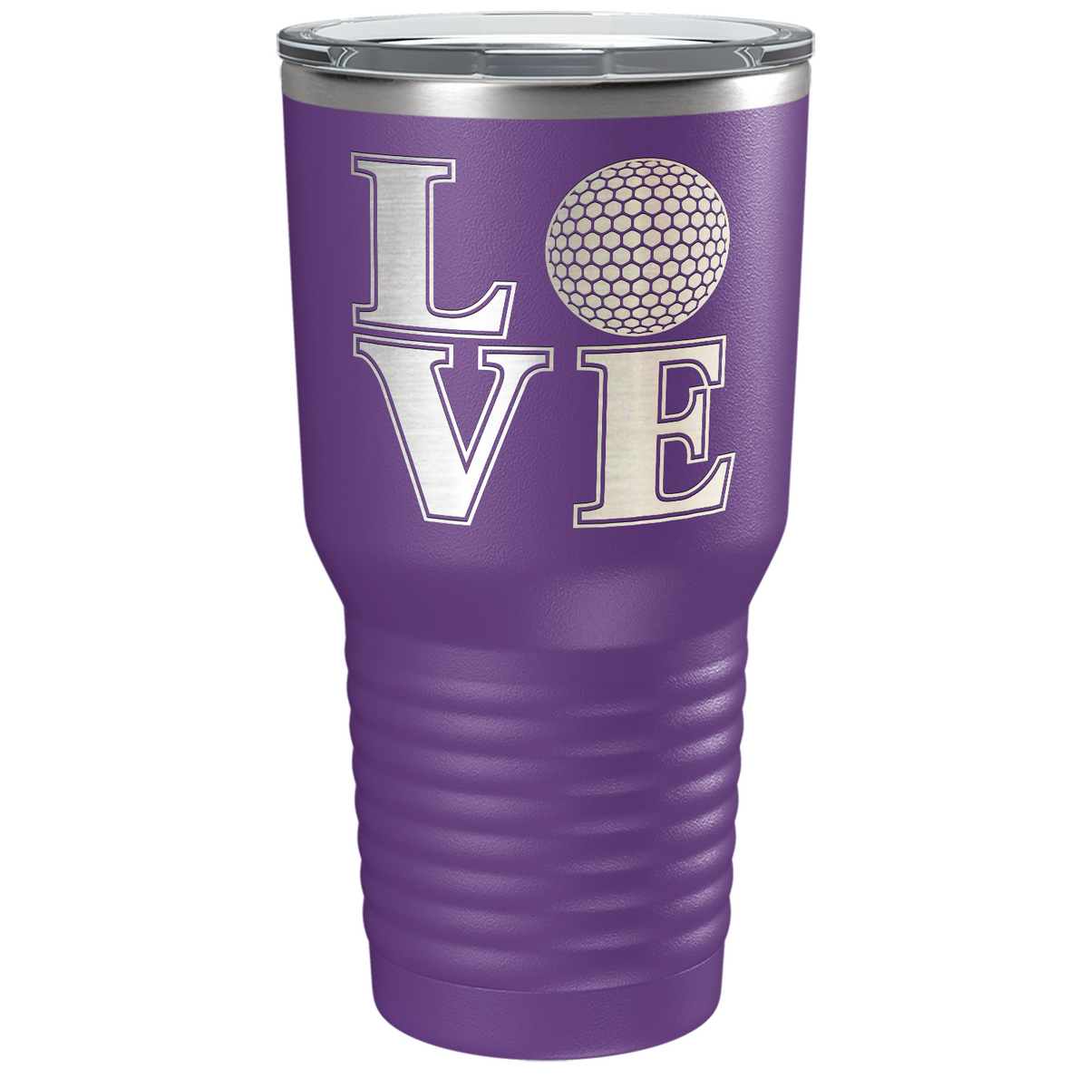 Love Golf Laser Engraved on Stainless Steel Golf Tumbler