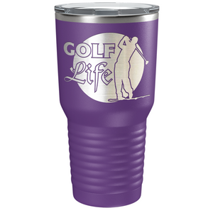 Golf Life Laser Engraved on Stainless Steel Golf Tumbler