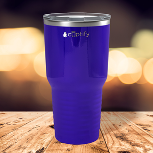 Purple Gloss 30oz Stainless Steel Tumbler