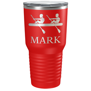 Personalized Crew Silhouette Laser Engraved on Stainless Steel Crew Tumbler