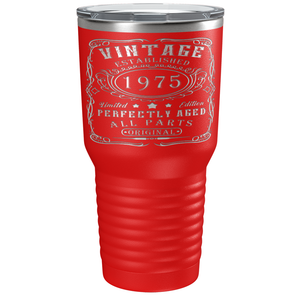 1975 Vintage Perfectly Aged 46th on Stainless Steel Tumbler