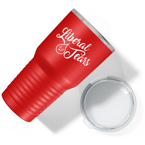 Liberal Tears Crying on Red 30 oz Stainless Steel Tumbler