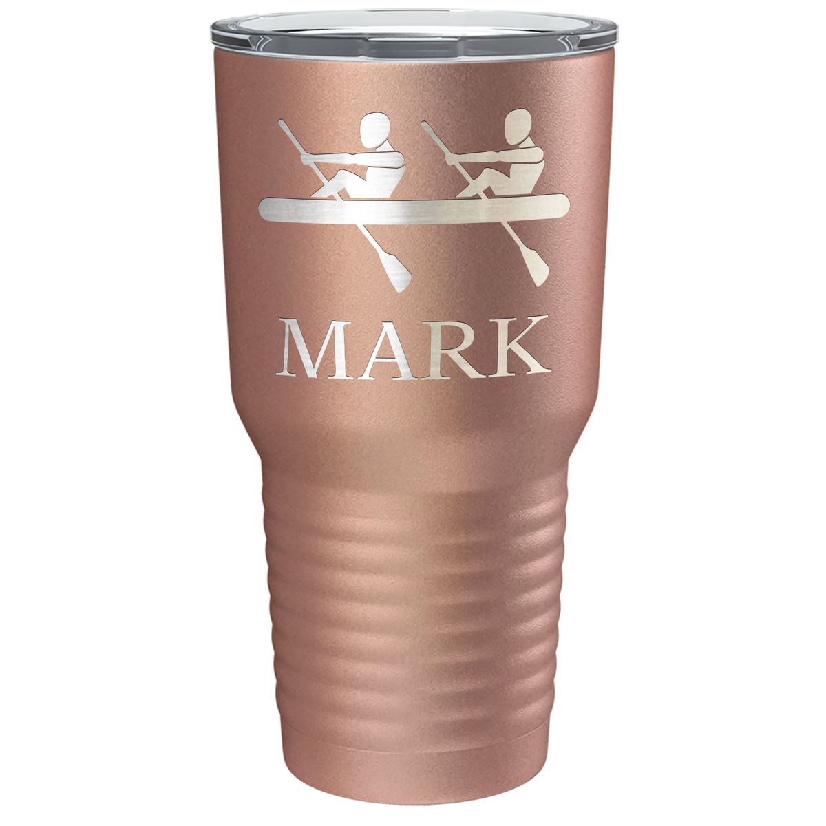 Personalized Crew Silhouette Laser Engraved on Stainless Steel Crew Tumbler