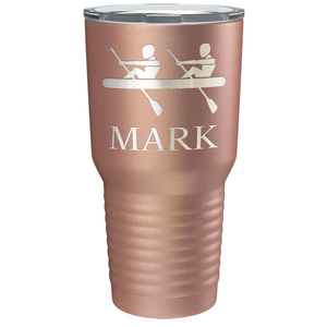 Personalized Crew Silhouette Laser Engraved on Stainless Steel Crew Tumbler