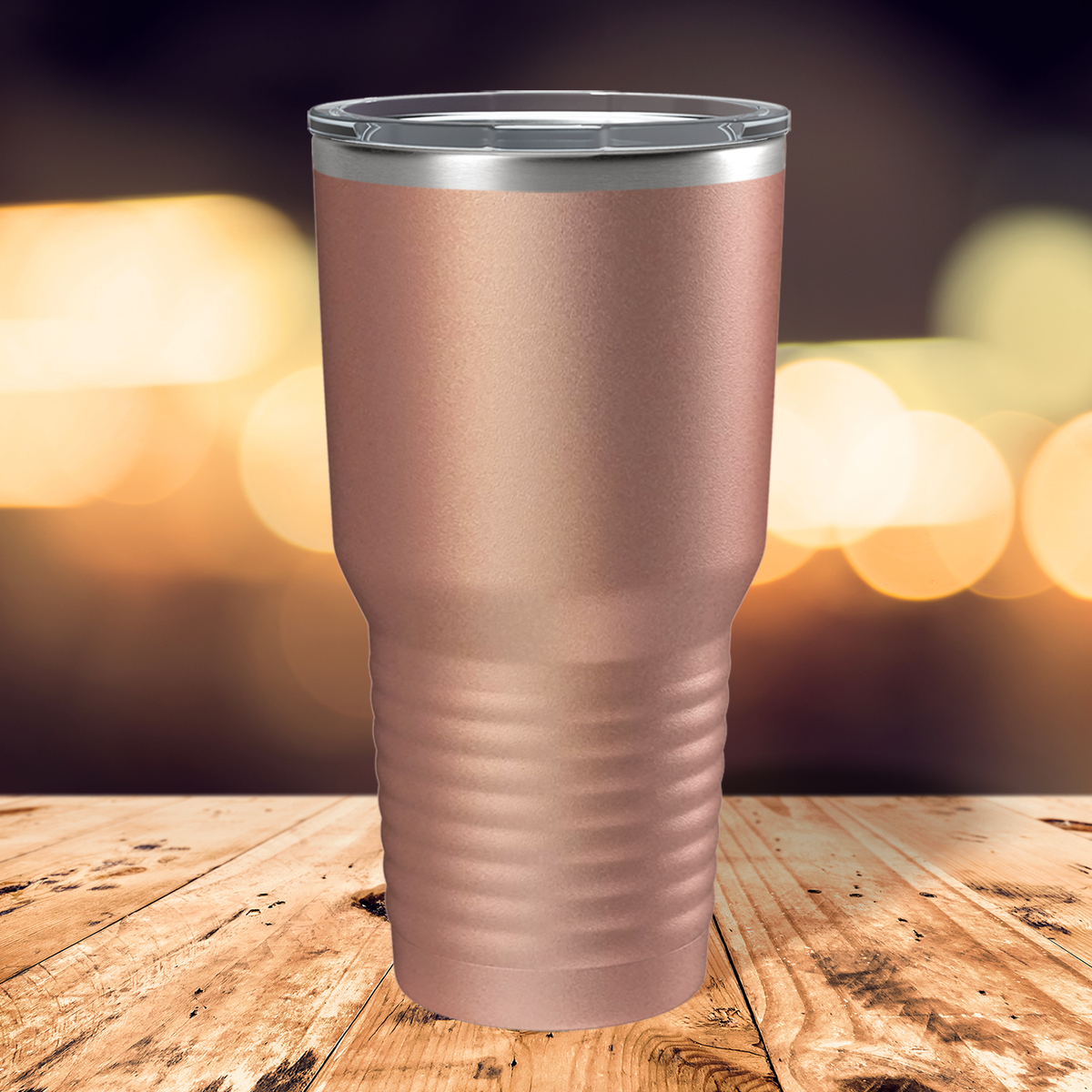Custom Laser Engraved 30oz Rose Gold Stainless Steel Tumbler