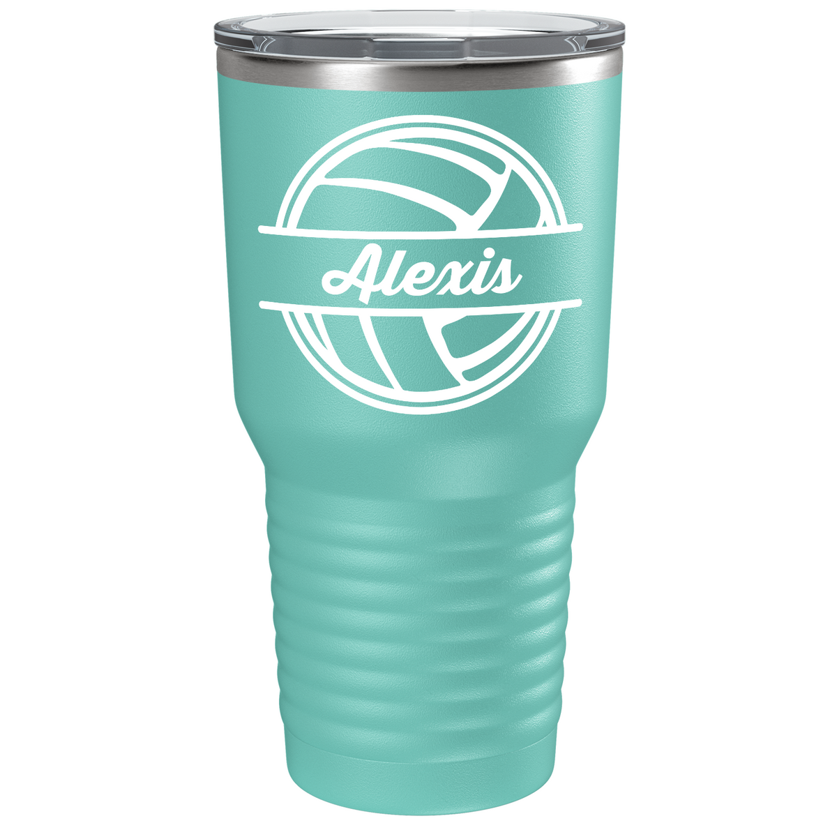 Personalized Volleyball on Stainless Steel Volleyball Tumbler