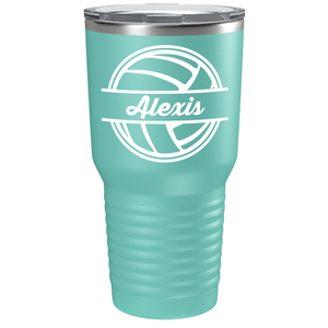 Personalized Volleyball on Stainless Steel Volleyball Tumbler
