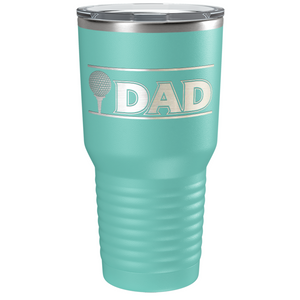 Golf Dad with Golf Ball Laser Engraved on Stainless Steel Golf Tumbler