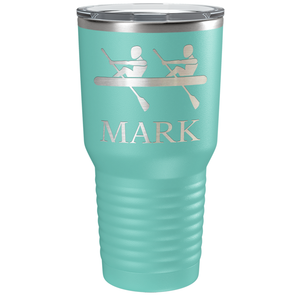 Personalized Crew Silhouette Laser Engraved on Stainless Steel Crew Tumbler