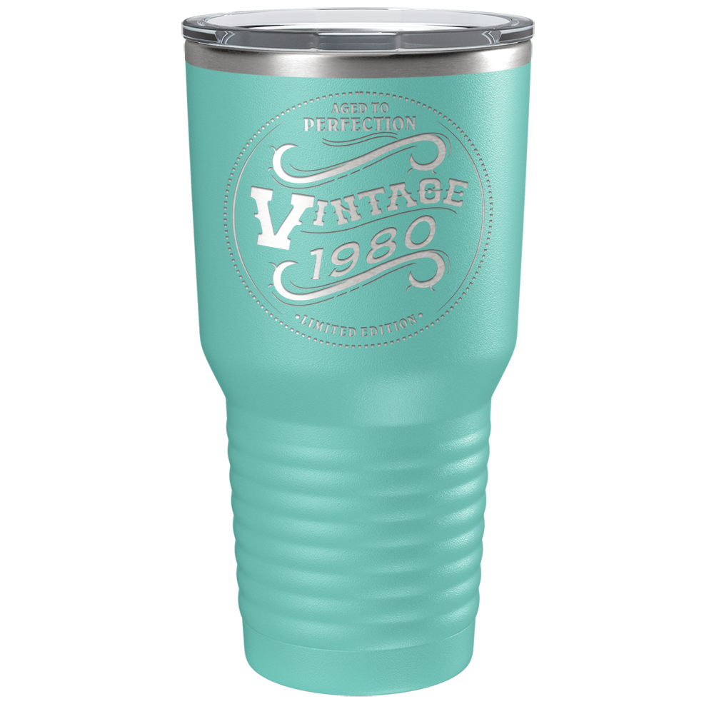 1980 Aged to Perfection Vintage 41st on Stainless Steel Tumbler
