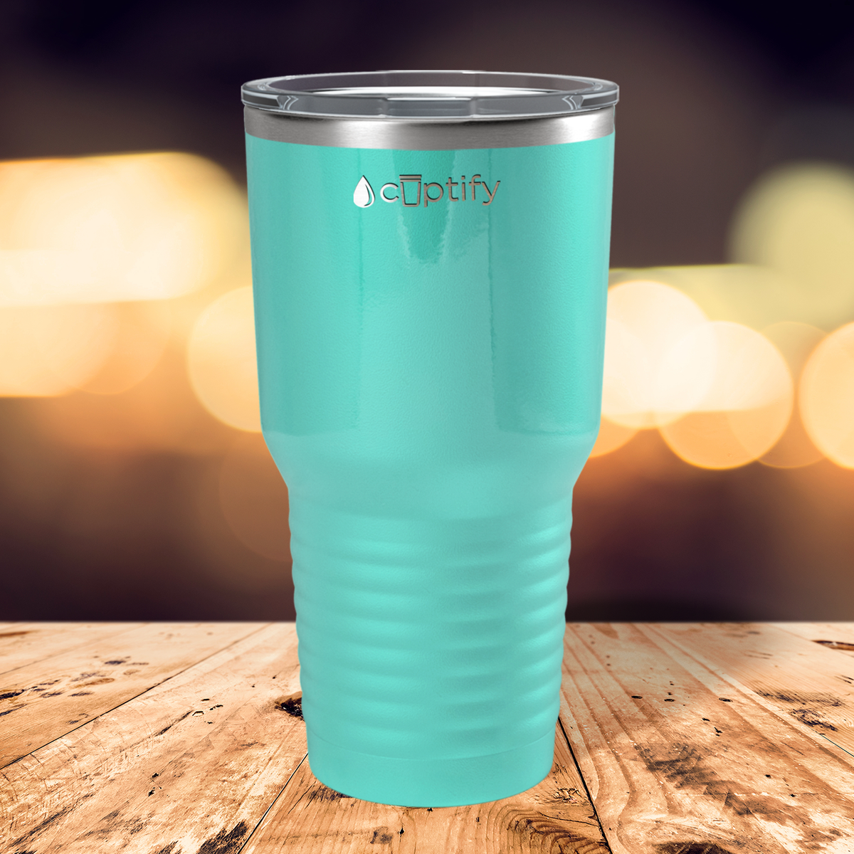 Seafoam Gloss 30oz Stainless Steel Tumbler