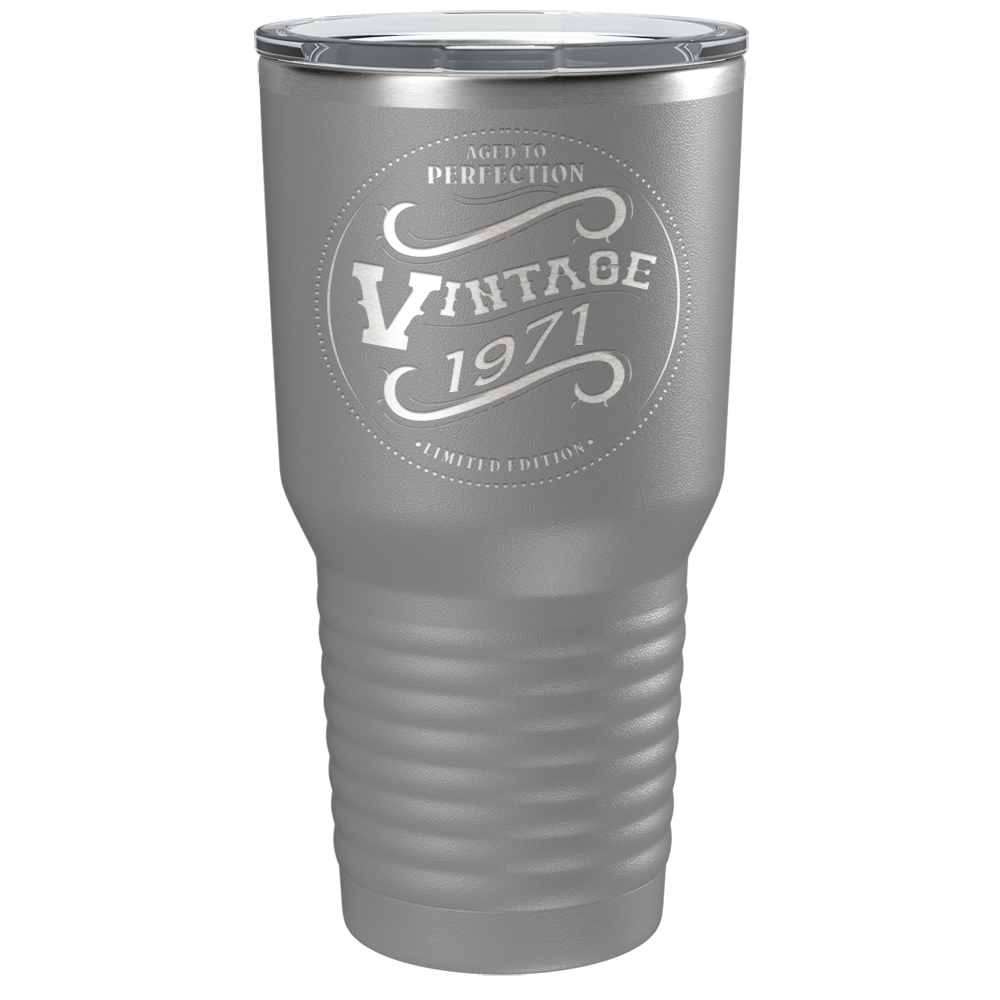 1971 Aged to Perfection Vintage 50th on Stainless Steel Tumbler