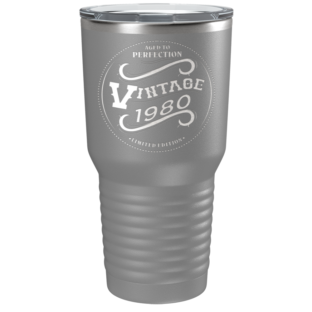 1980 Aged to Perfection Vintage 41st on Stainless Steel Tumbler