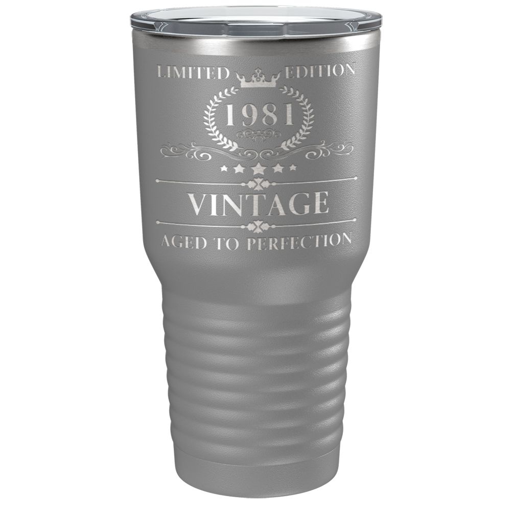 1981 Limited Edition Aged to Perfection 40th on Stainless Steel Tumbler