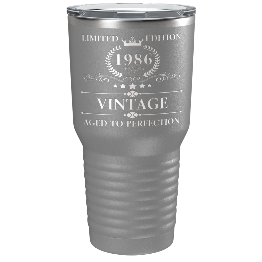 1986 Limited Edition Aged to Perfection 35th on Stainless Steel Tumbler