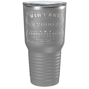 2000 Vintage Perfectly Aged 21st on Stainless Steel Tumbler