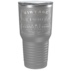 1990 Vintage Perfectly Aged 41st on Stainless Steel Tumbler