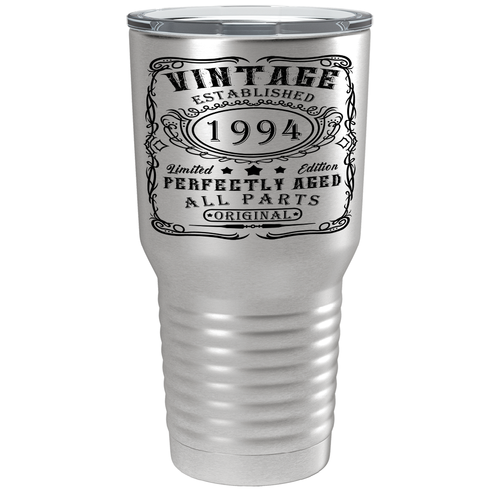 1994 Vintage Perfectly Aged 27th on Stainless Steel Tumbler