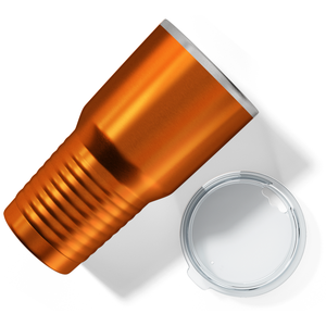 Custom Laser Engraved 30oz Orange Translucent Stainless Steel Tumbler