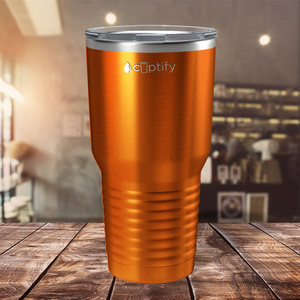 Orange Translucent 30oz Stainless Steel Tumbler