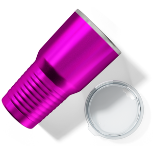 Custom Laser Engraved 30oz Pink Translucent Stainless Steel Tumbler