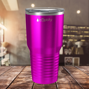 Pink Translucent 30oz Stainless Steel Tumbler