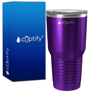 Purple Translucent 30oz Stainless Steel Tumbler