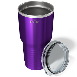 Purple Translucent 30oz Stainless Steel Tumbler