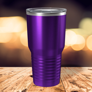 Custom Laser Engraved 30oz Purple Translucent Stainless Steel Tumbler
