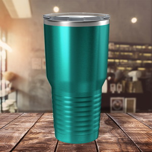 Custom Laser Engraved 30oz Teal Translucent Stainless Steel Tumbler