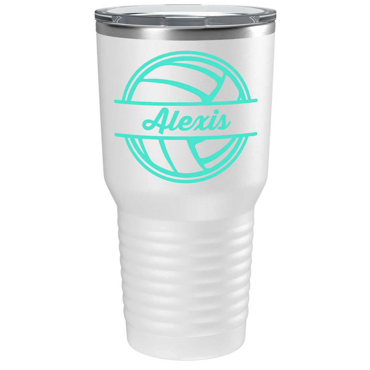 Personalized Volleyball on Stainless Steel Volleyball Tumbler