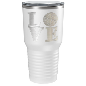 Love Golf Laser Engraved on Stainless Steel Golf Tumbler