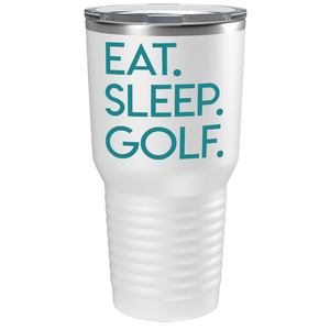 Eat Sleep Golf on Stainless Steel Golf Tumbler