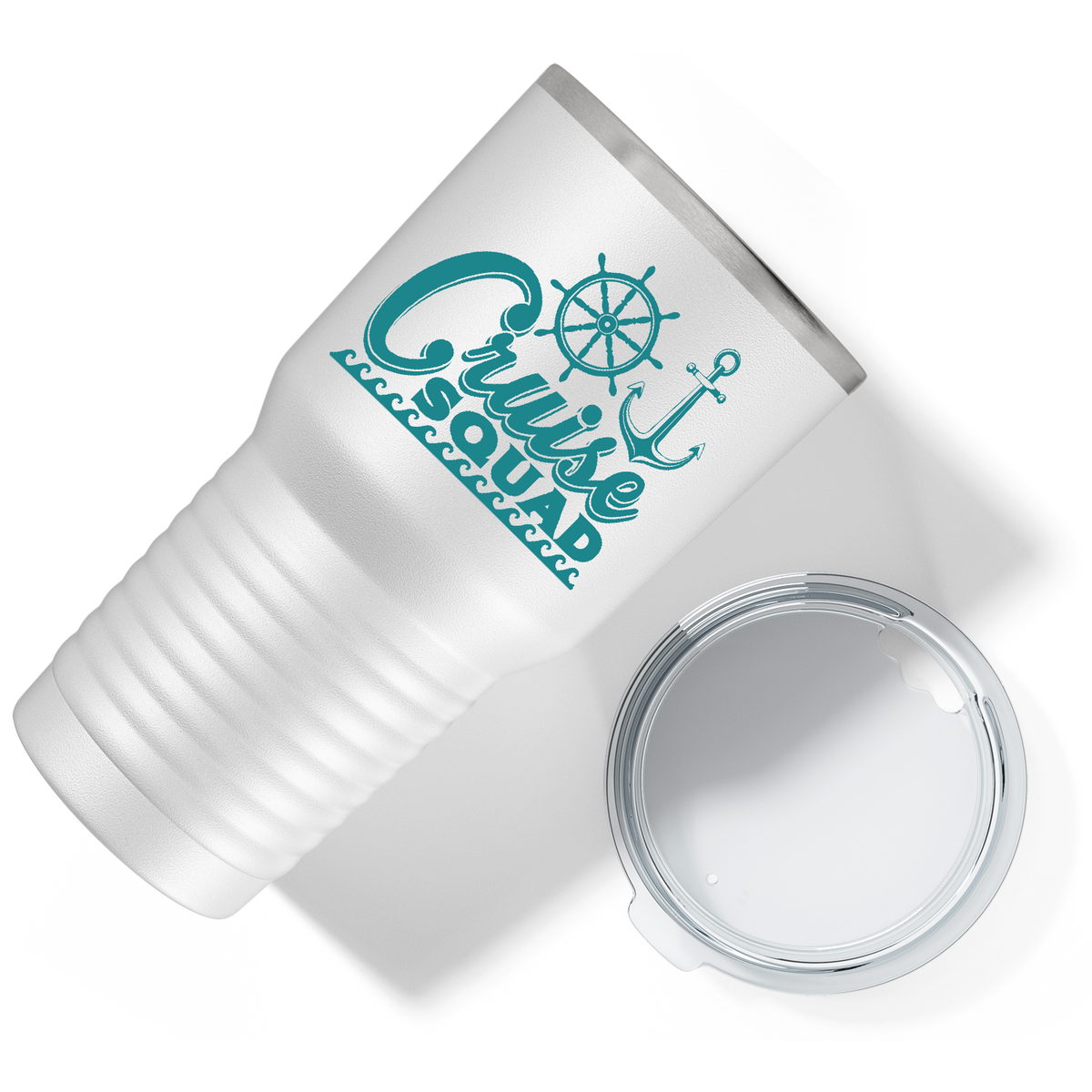 Cruise Squad on White 30 oz Stainless Steel Tumbler