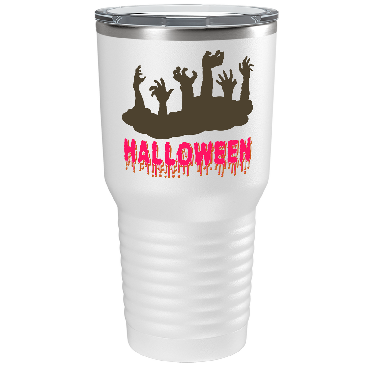 Halloween Living Zombies on Stainless Steel Halloween Tumbler